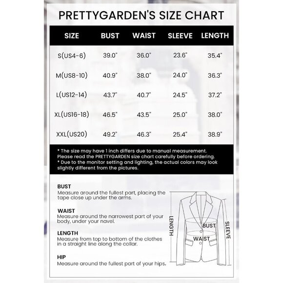 🆕Women's Brown Fall Long Sleeve Lapel Pockets Loose Casual Blazers Outerwear - Picture 6 of 9